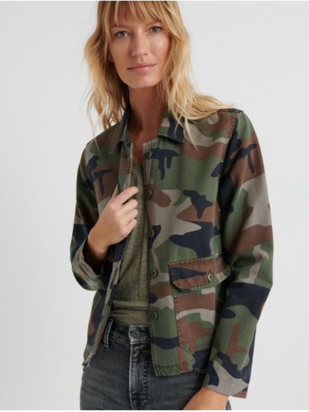 Lucky Brand camouflage Utility jacket size XS